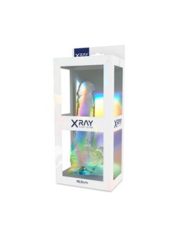 Xray Clear Cock With Balls  18.5Cm X 3.8Cm