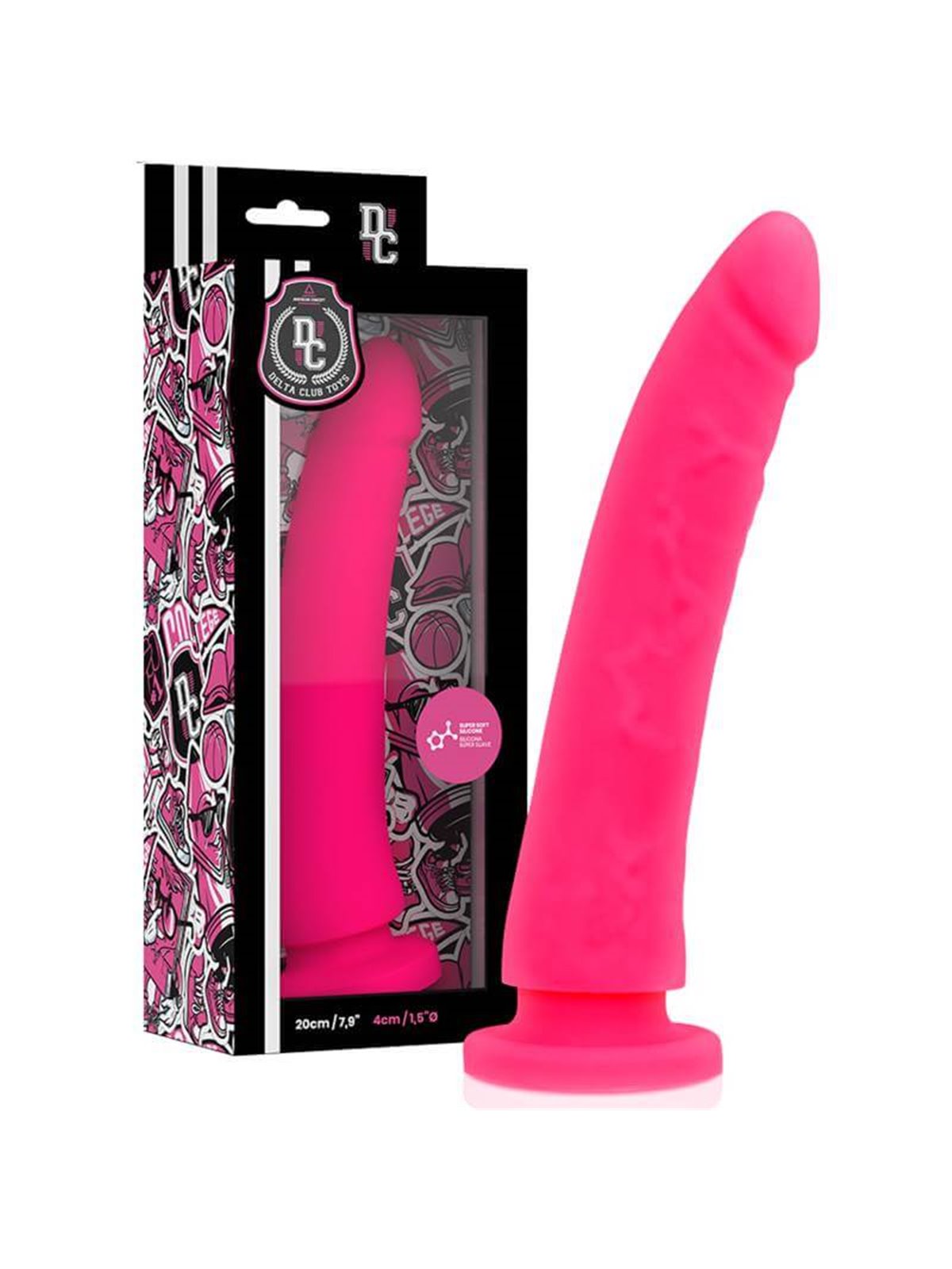 Delta Club - Toys Pink Dildo Medical Silicone 20 X 4 CM