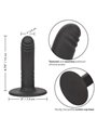 CalExotics Boundless Ridged - Dildo Strap-On in Silicone 12 CM - Nero