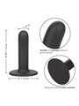 CalExotics Boundless Smooth - Dildo Strap-On in Silicone 12 CM - Nero