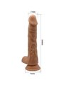 Baile Bodach - Pene Realistico Vibrante e Rotante con Testicoli e Ventosa 20 CM