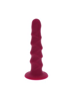 Get Real - Ribbed Dong 12 CM Red