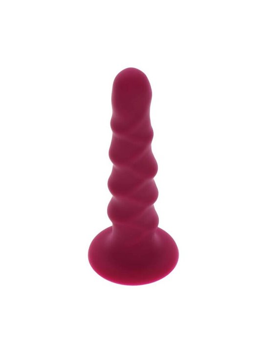 Get Real - Ribbed Dong 12 CM Red