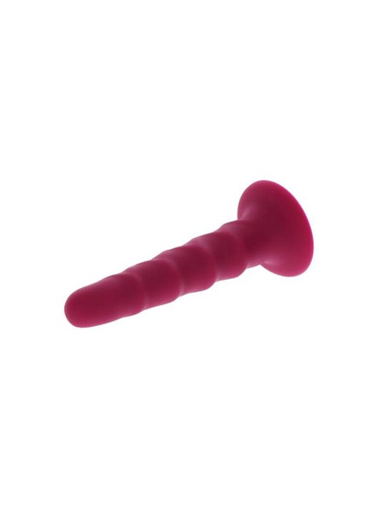 Get Real - Ribbed Dong 12 CM Red