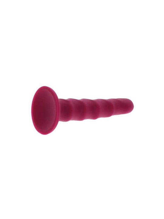 Get Real - Ribbed Dong 12 CM Red