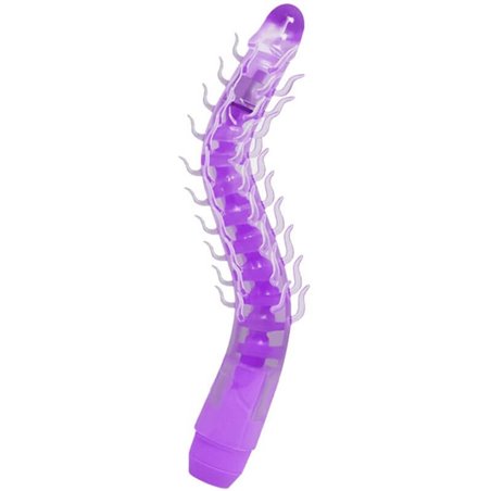 Flexi Vibe Sensual Spine Bendable Vibrating Purple 23.5 CM