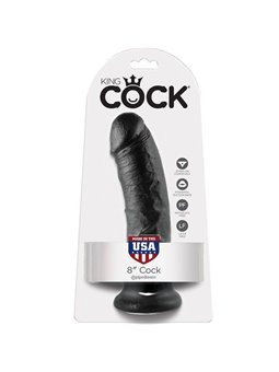 King Cock - 8 Dildo Black 20.3 CM