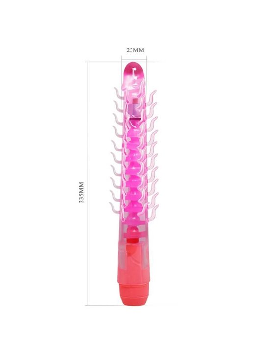 Flexi Vibe Sensual Spine Bendable Vibrating Purple 23.5 CM