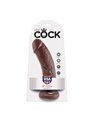 King Cock - Fallo Realistico Dildo Vaginale con Ventosa 8 Brown