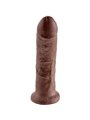 King Cock - Fallo Realistico Dildo Vaginale con Ventosa 8 Brown