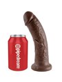 King Cock - Fallo Realistico Dildo Vaginale con Ventosa 8 Brown