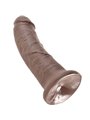 King Cock - Fallo Realistico Dildo Vaginale con Ventosa 8 Brown