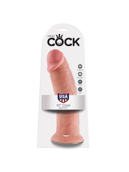 King Cock - Dildo GRande Fallo Maxi Big Realistico Vaginale con Ventosa 10 Flesh