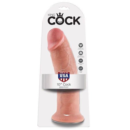 King Cock - Dildo GRande Fallo Maxi Big Realistico Vaginale con Ventosa 10 Flesh
