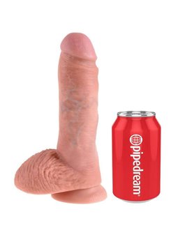 King Cock - Fallo Realistico Dildo Flesh 8 Whit Balls