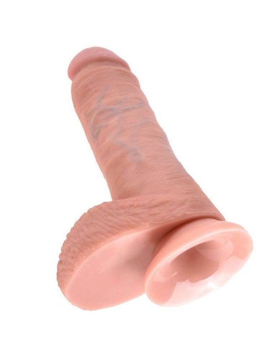 King Cock - Fallo Realistico Dildo Flesh 8 Whit Balls
