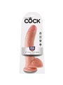 King Cock - Fallo Dildo Realistico con Ventosa 9 With Balls Flesh