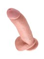 King Cock - Fallo Dildo Realistico con Ventosa 9 With Balls Flesh