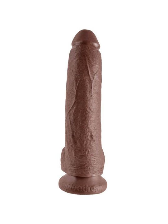 King Cock - 9 Dildo Brown with Balls 22.9 CM