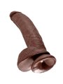 King Cock - 9 Dildo Brown with Balls 22.9 CM