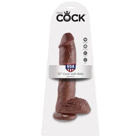 King Cock - Fallo Realistico con Ventosa e Testicoli Cock 10 Inch With Balls