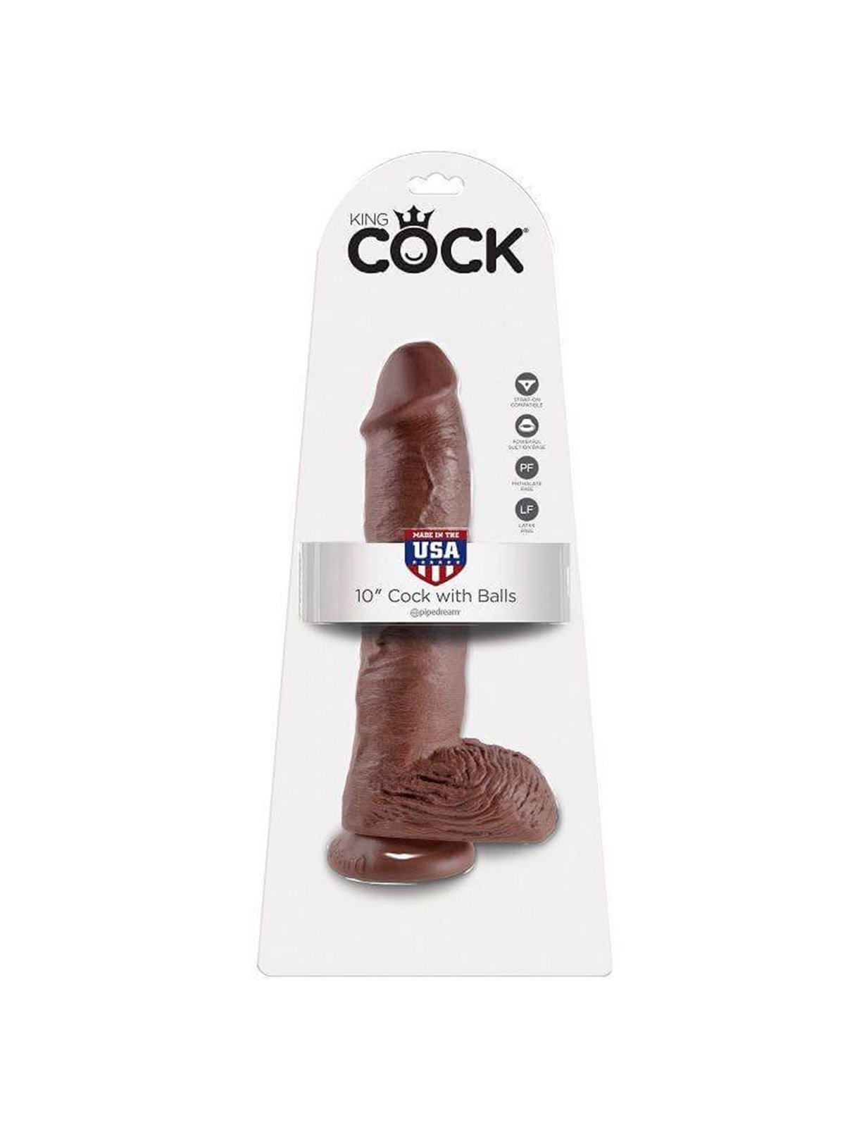 King Cock - Fallo Realistico con Ventosa e Testicoli Cock 10 Inch With Balls