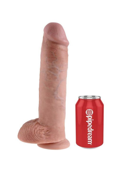 King Cock - 11 Dildo Flesh with Balls 28 CM