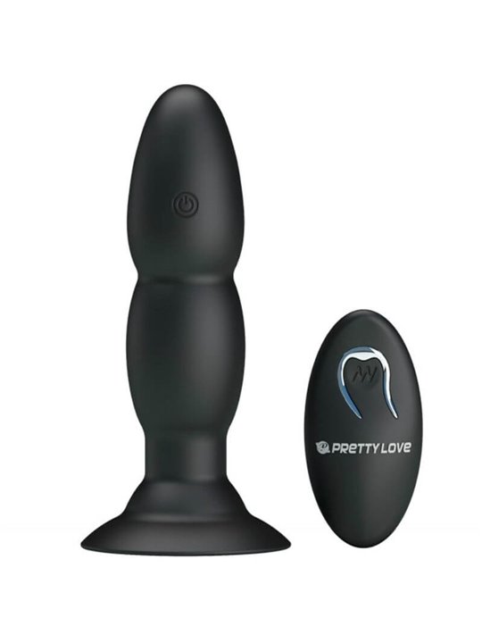 Pretty Love Plug With Vibrator And Rotation Functions By Remote Control
