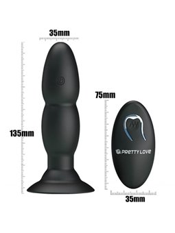 Pretty Love Plug With Vibrator And Rotation Functions By Remote Control