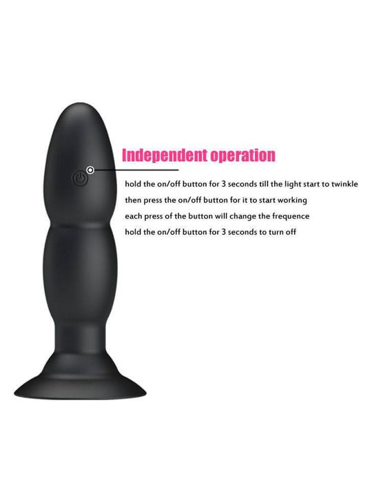 Pretty Love Plug With Vibrator And Rotation Functions By Remote Control