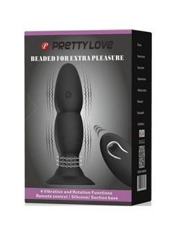 Pretty Love Plug With Vibrator And Rotation Functions By Remote Control