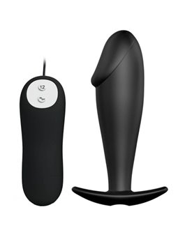 Pretty Love Bottom Silicone Anal Plug Penis Design 12 Modes Of Vibration