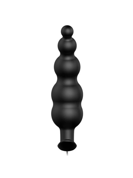 Pretty Love Bottom Silicone Ribbed Plug 12 Vibration Modes