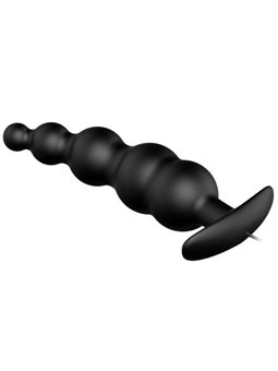 Pretty Love Bottom Silicone Ribbed Plug 12 Vibration Modes
