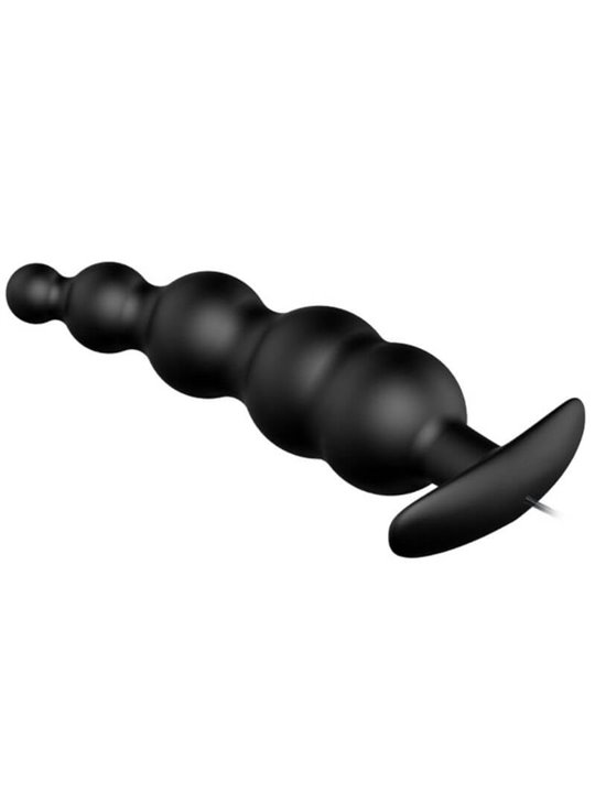 Pretty Love Bottom Silicone Ribbed Plug 12 Vibration Modes