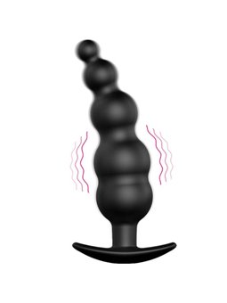 Pretty Love Bottom Silicone Ribbed Plug 12 Vibration Modes