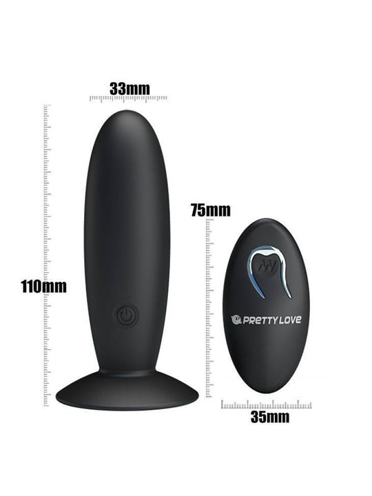 Pretty Love - Bottom - Remote Control Vibrating Plug