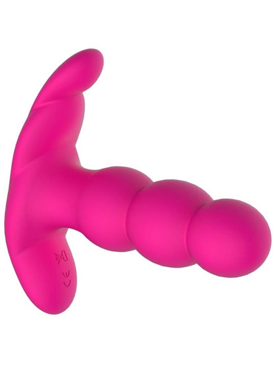 Nalone - Pearl Anal Vibrator With Remote Control Black