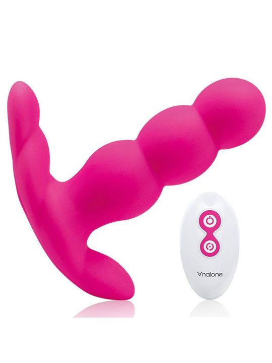 Nalone - Pearl Anal Vibrator Remote Control Black