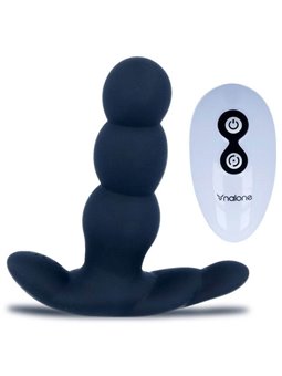 Nalone - Pearl Anal Vibrator With Remote Control Black