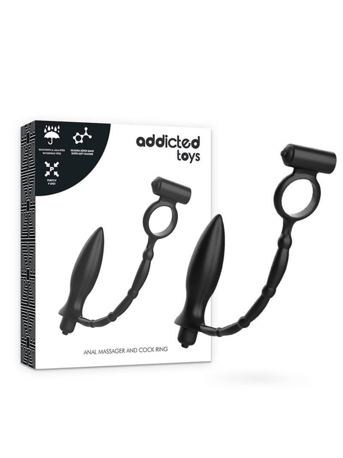 Addicted Toys - Plug Anale con Anello Fallico Vibrante