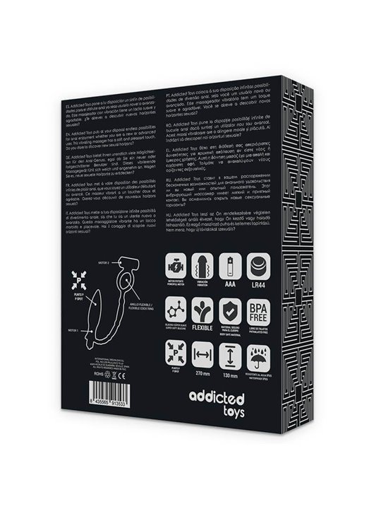 Addicted Toys - Plug Anale con Anello Fallico Vibrante