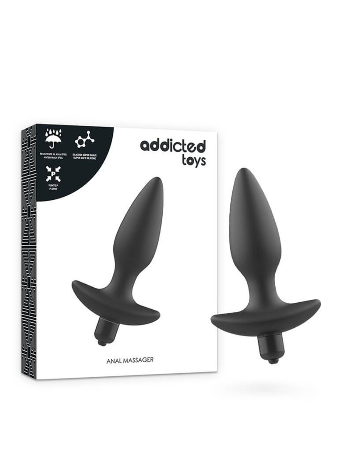 Addicted Toys - Massager Plug Anal with Vibration Black