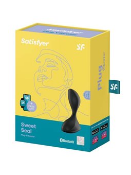Satisfyer Sweet Seal Vibrating Plug App - Black