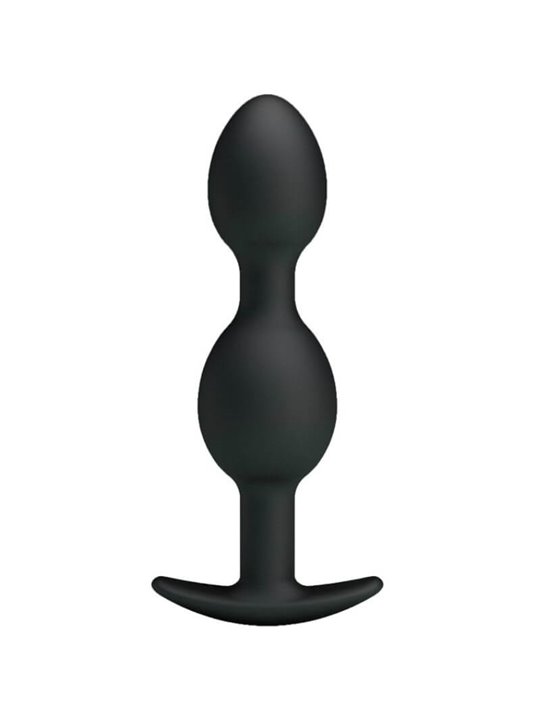 Pretty Love Bottom - Silicone Anal Balls  12.5 CM - Black
