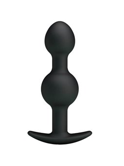 Pretty Love - Special Stimulation Silicone Anal Balls 10.3 CM Black