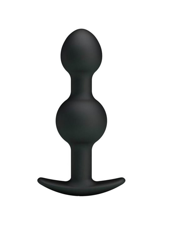 Pretty Love - Special Stimulation Silicone Anal Balls 10.3 CM Black