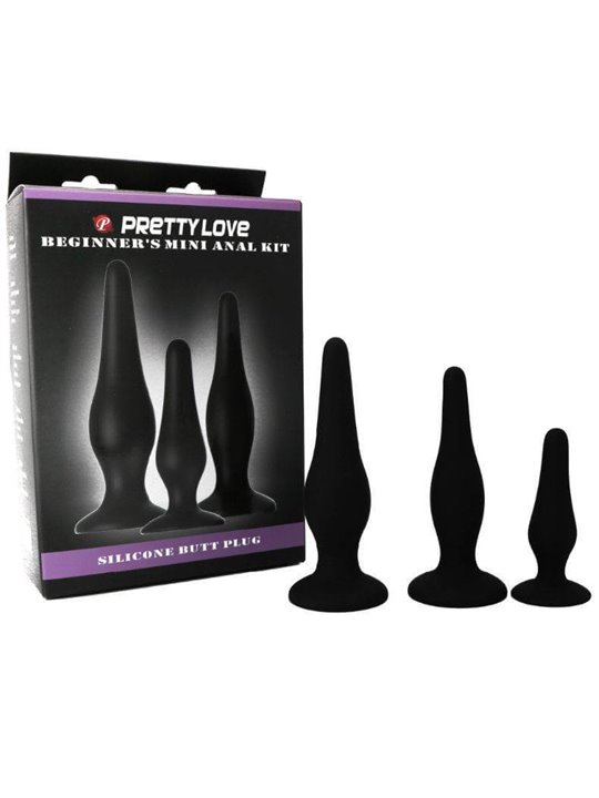 Pretty Bottom - Begginer'S Anal Kit Silicone Plugs