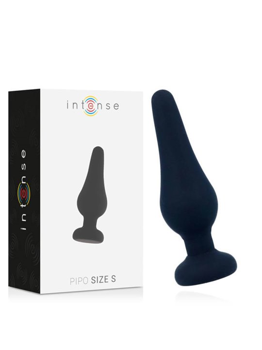Intense - Anal Plug Pipo S Black Silicone 9.8 CM