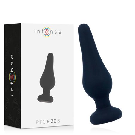 Intense - Anal Plug Pipo S Black Silicone 9.8 CM